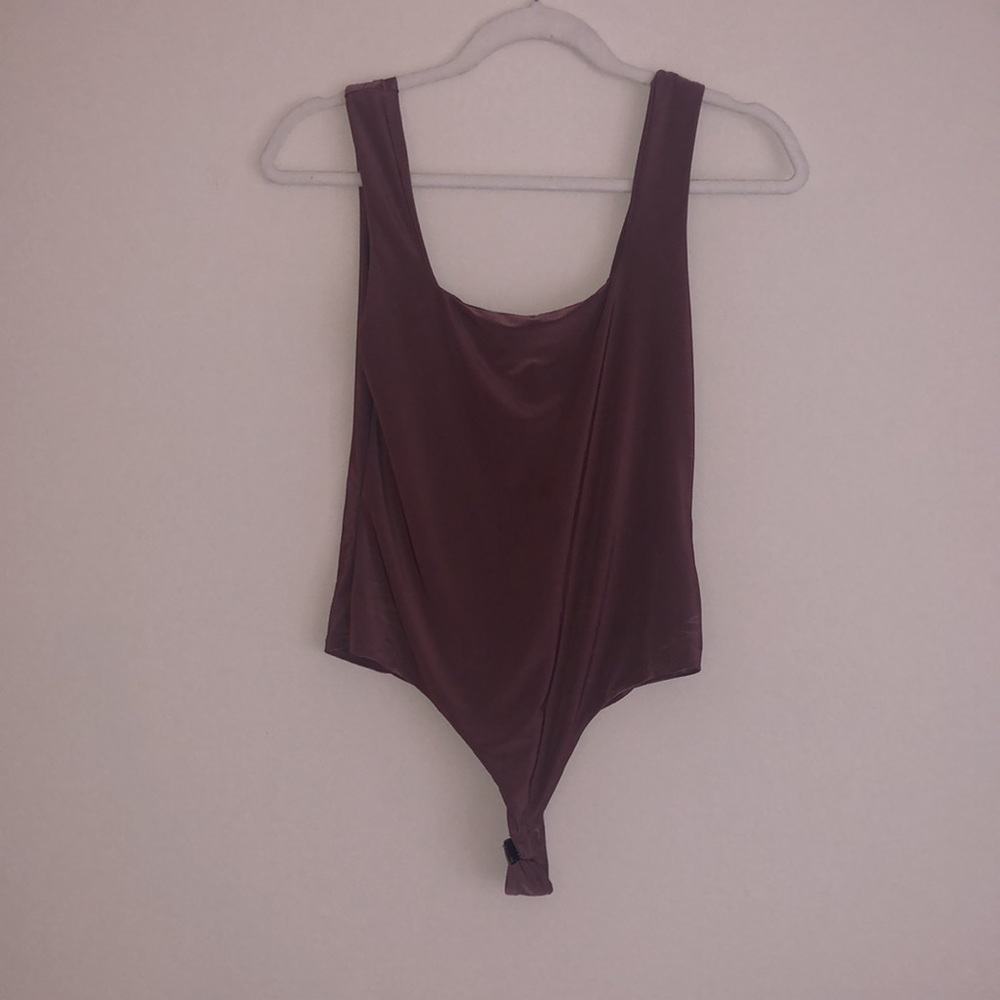 Mauve Slinky Bodysuit